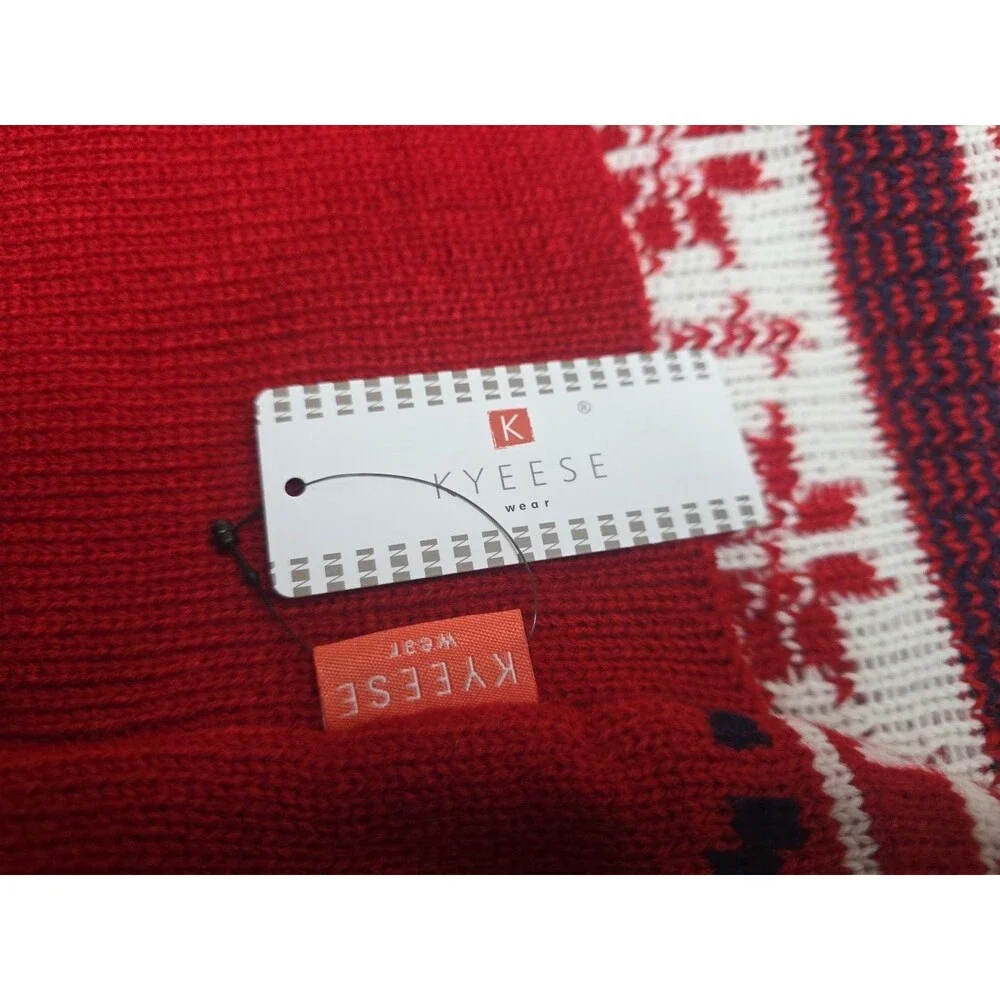 Large Dog SOFT Sweater Reindeer Turtleneck Winter Holiday XXXL (60-80 LBS), RED